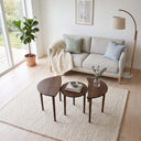 Solid Wood Round Nesting Coffee Table