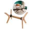 rectangle coffee table base 4 legs, wood coffee table base for glass top 12