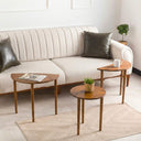 Solid Wood Round Nesting Coffee Table