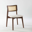solid wood rattan dining chair, beech wood dining chair walnut 
