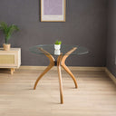 Solid Wood Round Dining Curvella Table Base 3-Legs 11