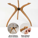 Solid Wood Round Dining Curvella Table Base 3-Legs 4