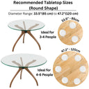 Solid Wood Round Dining Curvella Table Base 3-Legs 3