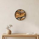 Rustic Solid Wood Wall Clock