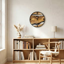 Rustic Solid Wood Wall Clock