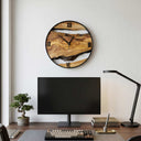 Rustic Solid Wood Wall Clock