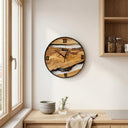 Rustic Solid Wood Wall Clock