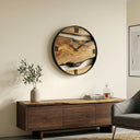Rustic Solid Wood Wall Clock