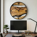 Rustic Solid Wood Wall Clock