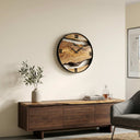 Rustic Solid Wood Wall Clock