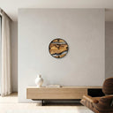 Rustic Solid Wood Wall Clock