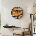 Rustic Solid Wood Wall Clock