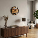 Rustic Solid Wood Wall Clock