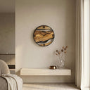 Rustic Solid Wood Wall Clock