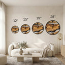 Rustic Solid Wood Wall Clock