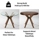 solid wood round dining table base,4 leg table base for round tabletop  2