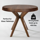 solid wood round dining table base,4 leg table base for round tabletop  4