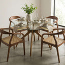 Solid Wood Round Dining Curvella Table Base 3-Legs 9