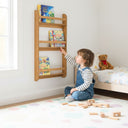 wall mounted Montessori bookshelf, kids floating bookshelf 10
