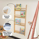 wall mounted Montessori bookshelf, kids floating bookshelf 5