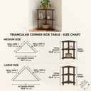 3-Tier Triangle Side Table