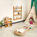 wall mounted Montessori bookshelf, kids floating bookshelf 24