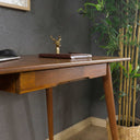 Curved Desk with Drawer – Handcrafted Rounded Edge Home Office Desk in Birch Plywood