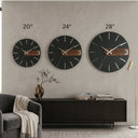 Noir Modern Wall Clock