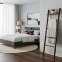 wooden blanket ladder ,decorative ladder shelf for living room 12