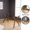 Solid Wood Rectangle Dining Butterfly Table Base 4-Legs