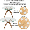Solid Wood Round Dining Curvella Table Base 4-Legs